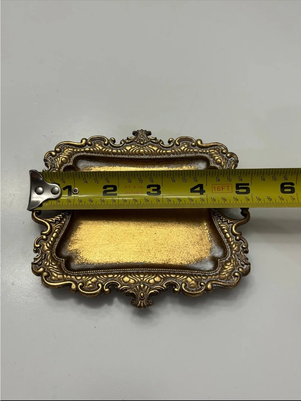 Vintage gold small ring dish